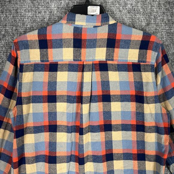 OCEAN COAST FLANNEL SHIRT MENS LARGE PLAID OUTDOOR ACTIVIES‎ FISHING HUNTING - Picture 4 of 12